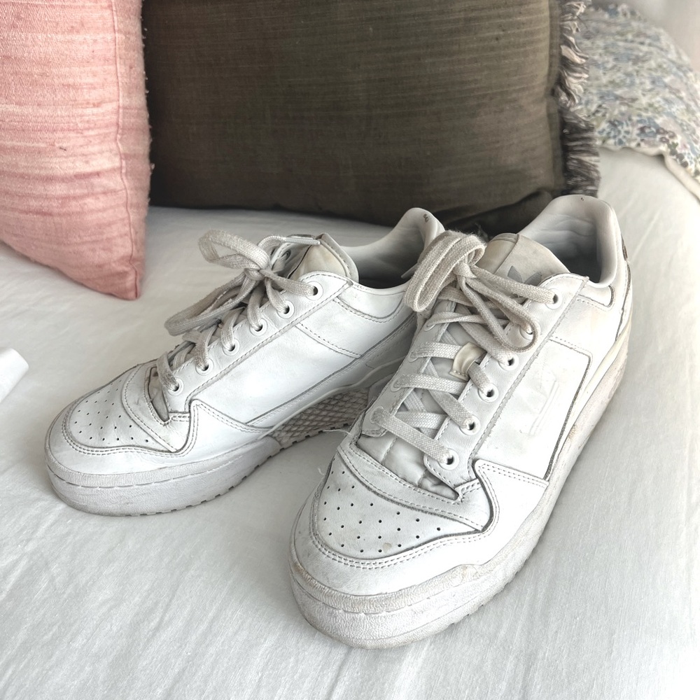 Adidas white sneakers